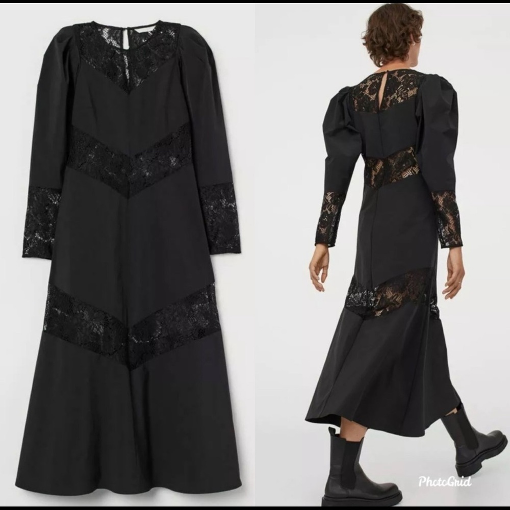H&M Blogger Fav Black Lace Dress